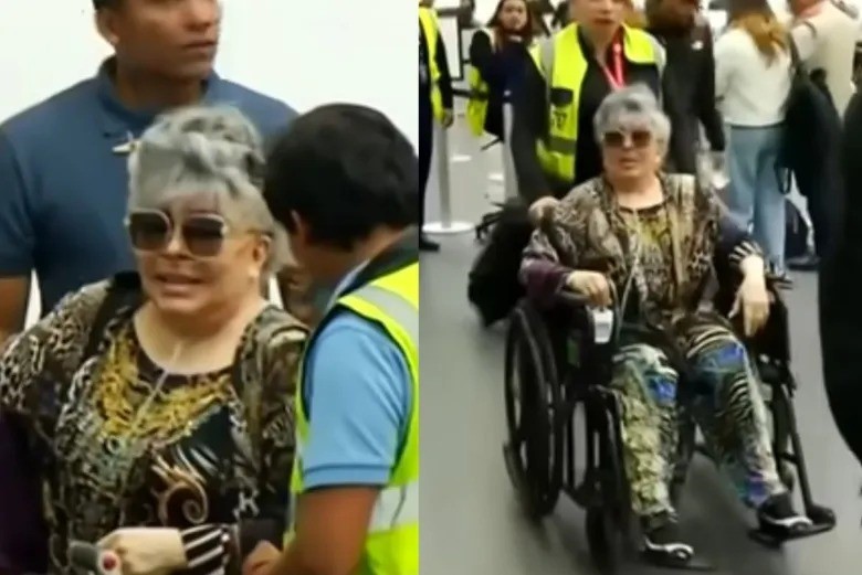 Verónica Castro aparece con oxígeno en sillas de ruedas y estalla por pregunta sobre Yolanda