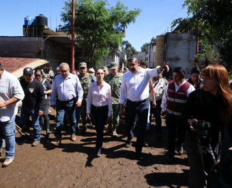 Sheinbaum reafirma apoyo total a familias afectadas por lluvias en Puebla: “Nadie quedará desamparado”