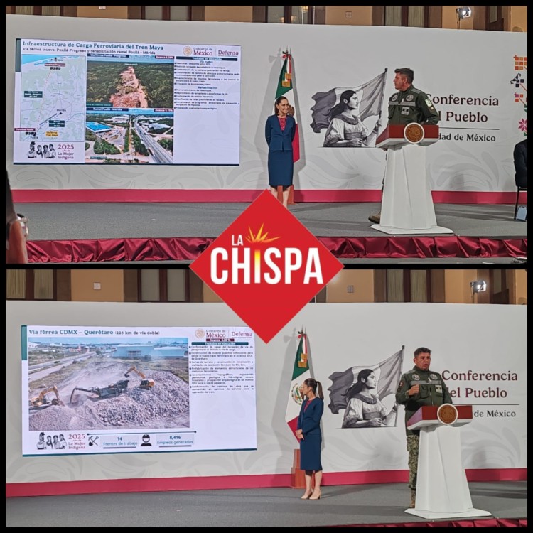 Sedena acelera la expansión ferroviaria: obras estratégicas conectarán el centro, norte y sureste del país