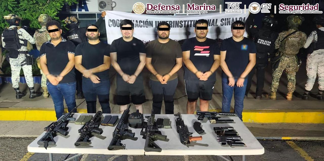 Refuerza el Gobierno Federal presencia en Sinaloa: seis detenidos tras enfrentamiento en Culiacán