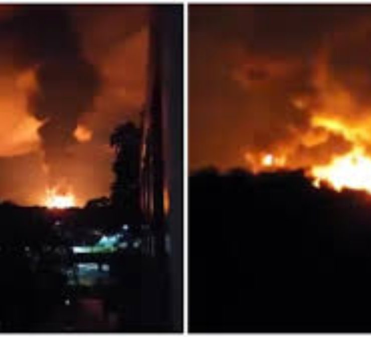 Explotan ductos de Pemex en Puebla, fuerte incendio e inundaciones