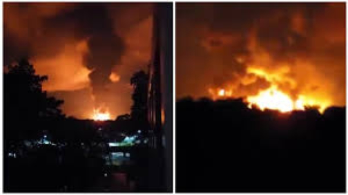 Explotan ductos de Pemex en Puebla, fuerte incendio e inundaciones