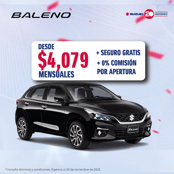 Suzuki Baleno 2025 buen fin