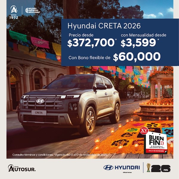 promoción hyundai creta buen fin 2025