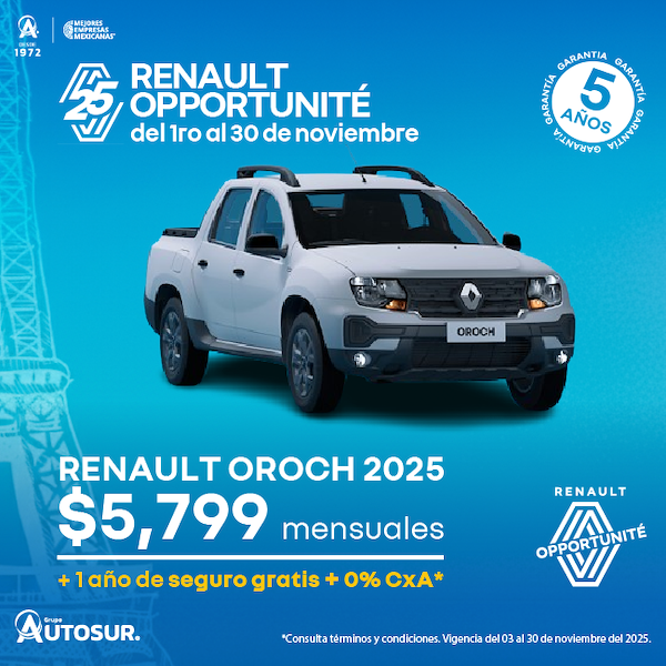buen fin renault oroch 2025