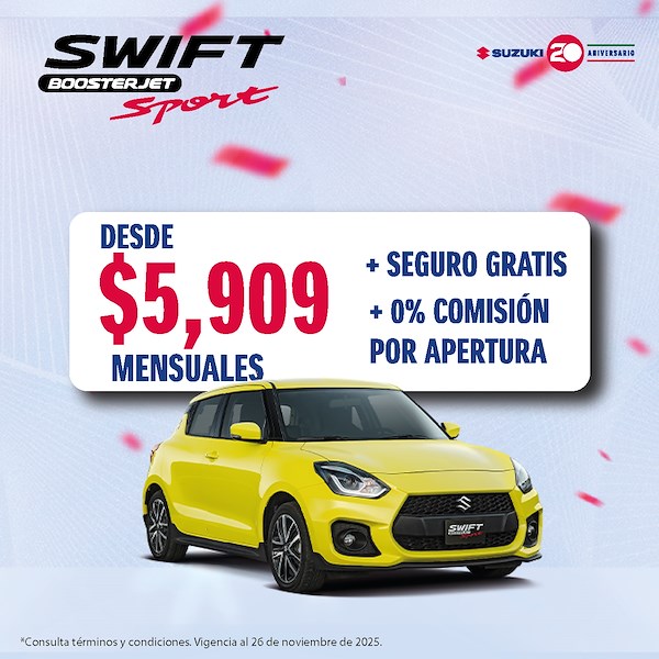 Suzuki swift booster green sport 2025 buen fin