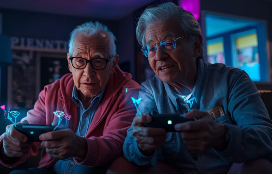 Algunos videojuegos ayudan a los adultos mayores con su salud