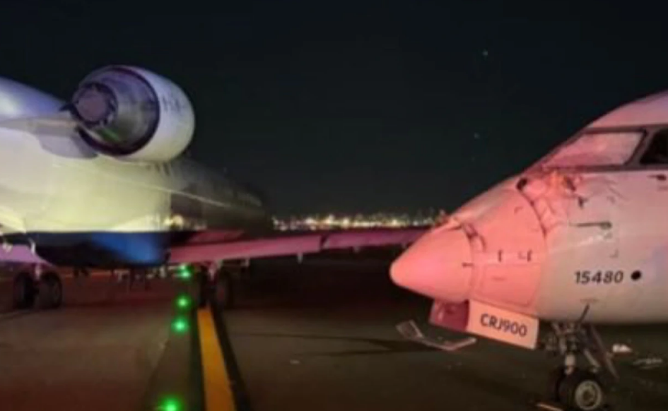 Dos aviones colisionan en aeropuerto de Estados Unidos