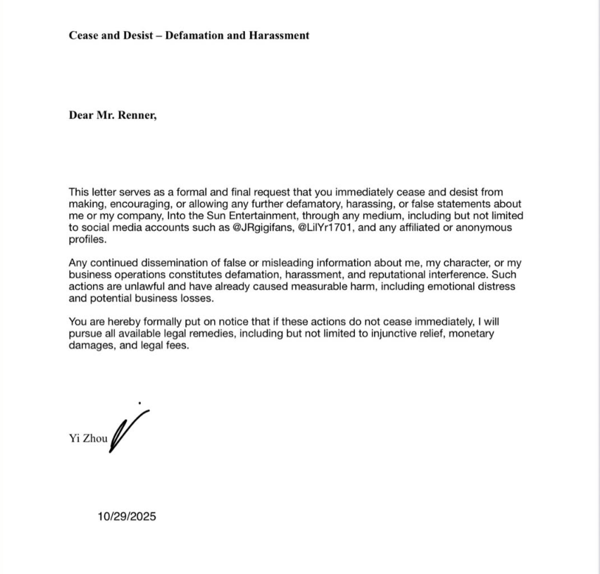 “Acusan a Jeremy Renner de acoso” y de manipular la narrativa pública