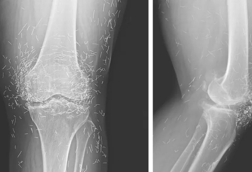 Mujer tenía "Hilos dorados" en las rodillas y se dio cuenta por el dolor