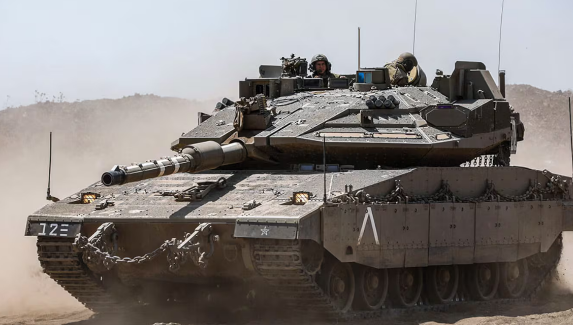 Disparos desde un tanque Merkava