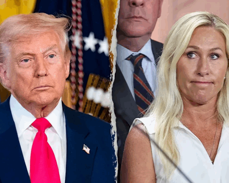 Marjorie Taylor Greene quiere componer su relación con Trump