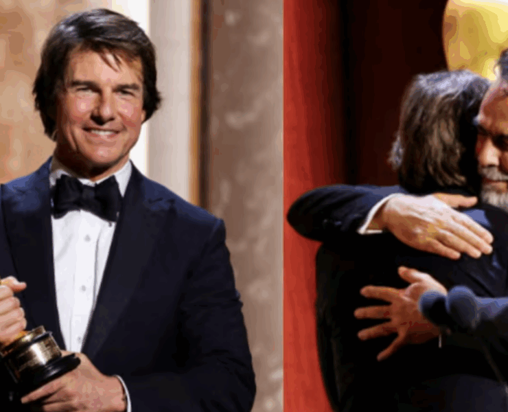 Tom Cruise recibe su primer "Oscar" de la mano de Alejandro Iñarritu