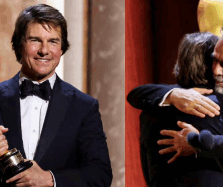 Tom Cruise recibe su primer "Oscar" de la mano de Alejandro Iñarritu