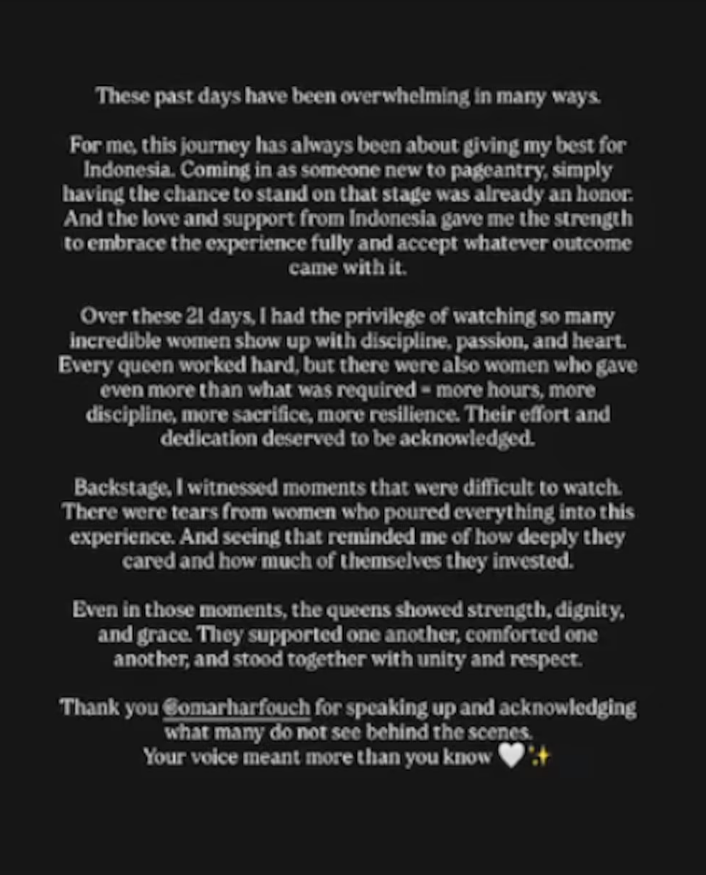 Voces directas desde el interior del certamen