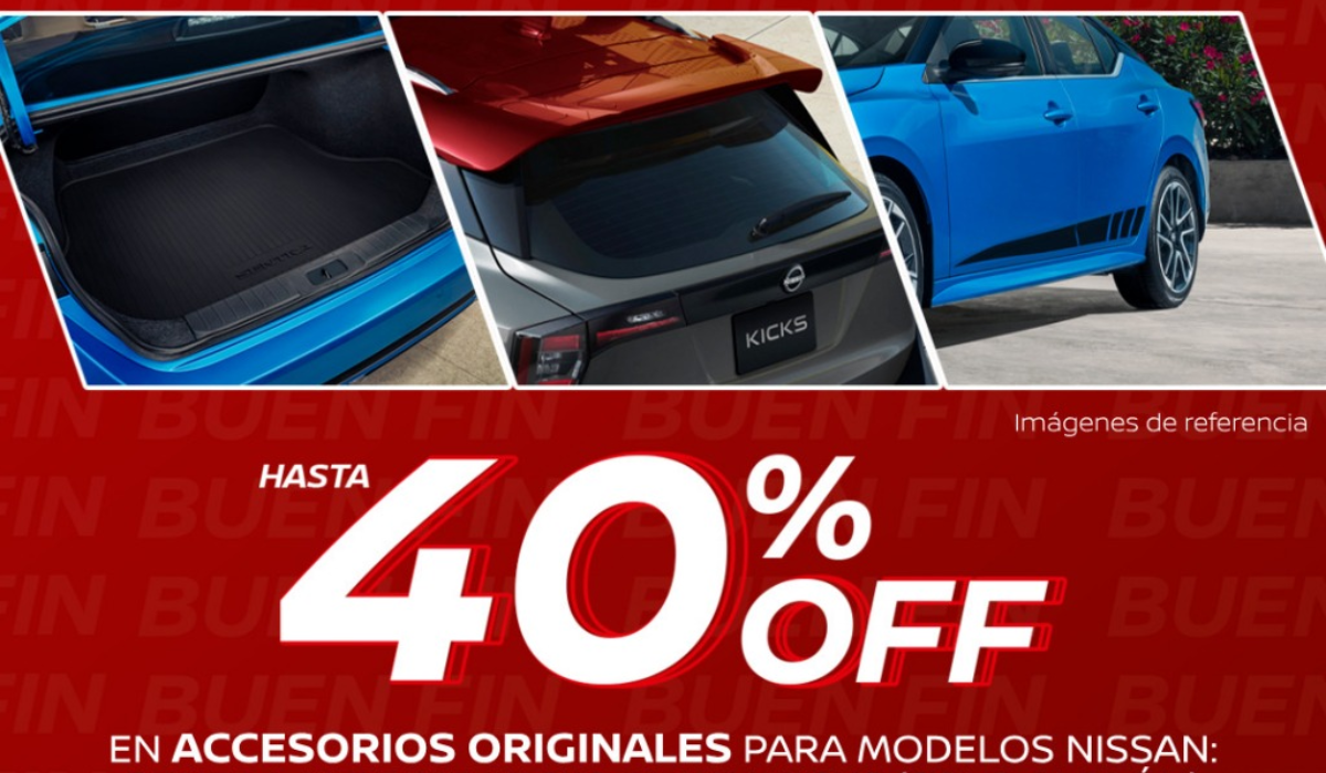 Descuentos en accesorios originales para Nissan