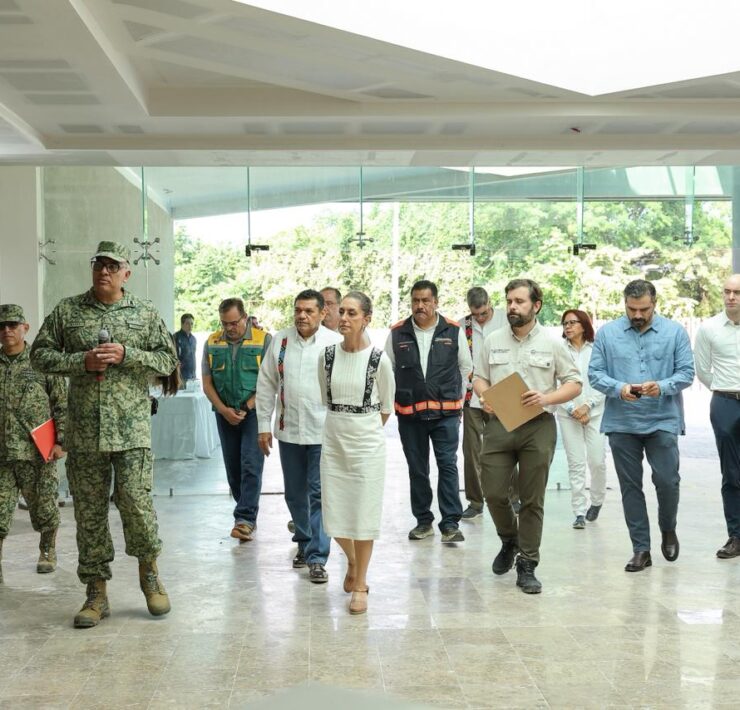 La Presidenta Claudia Sheinbaum y Gobernador Javier May