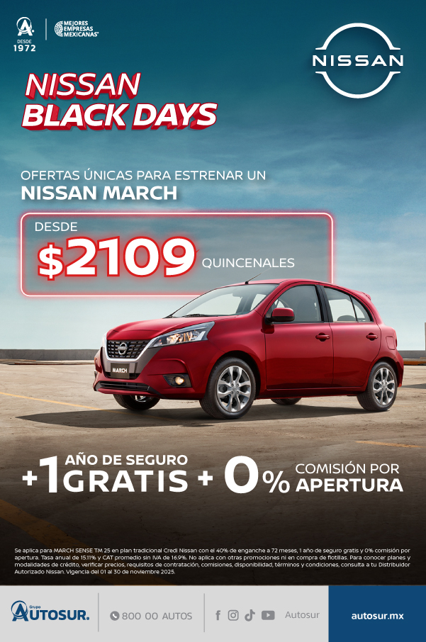 promoción nissan march buen fin 2025