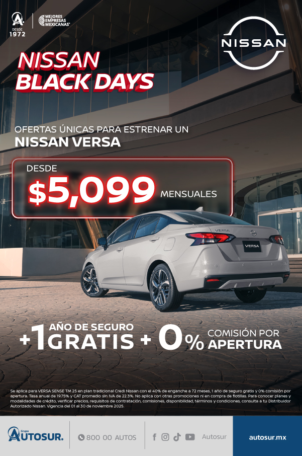 promoción nissan versa buen fin 2025