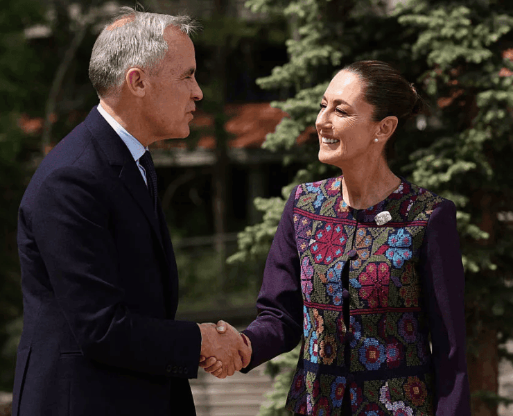 Mark Carney elogia el liderazgo de Claudia Sheinbaum