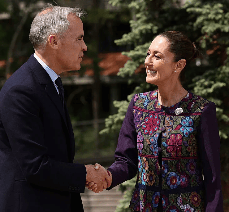 Mark Carney elogia el liderazgo de Claudia Sheinbaum