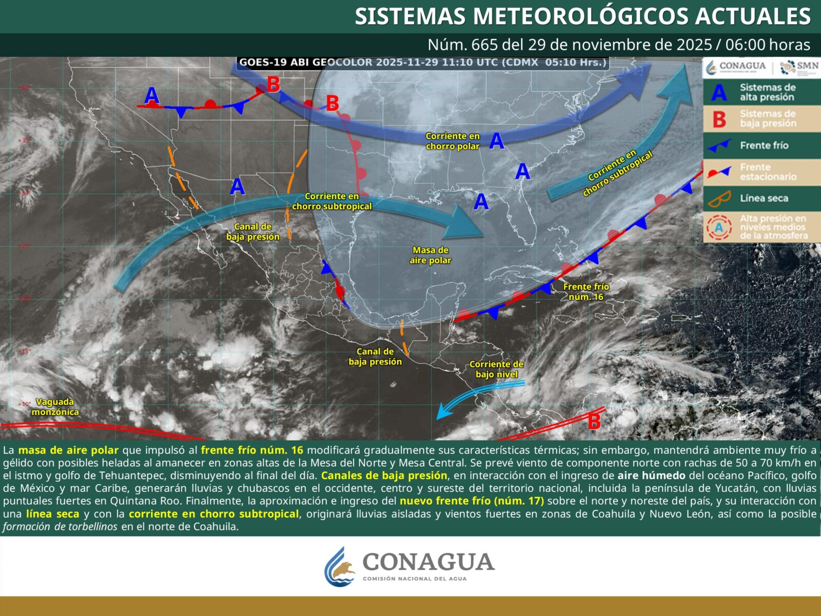 Masa de aire polar pierde fuerza, pero persisten heladas y riesgos por viento en varias regiones del país
