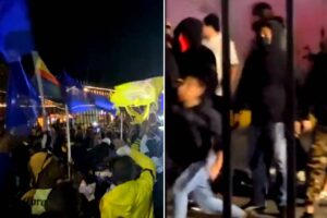 Elementos de seguridad intervinieron para detener la violenta trifulca entre aficionados, mientras los videos del enfrentamiento se viralizaban en redes sociales.