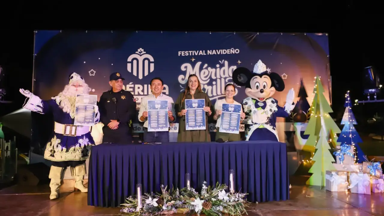 Principales Atracciones del Festival Navideño “Mérida Brilla”