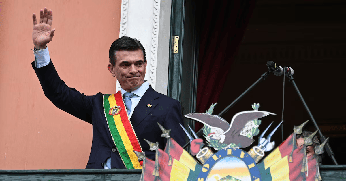 Rodrigo Paz Pereira asume la presidencia de Bolivia