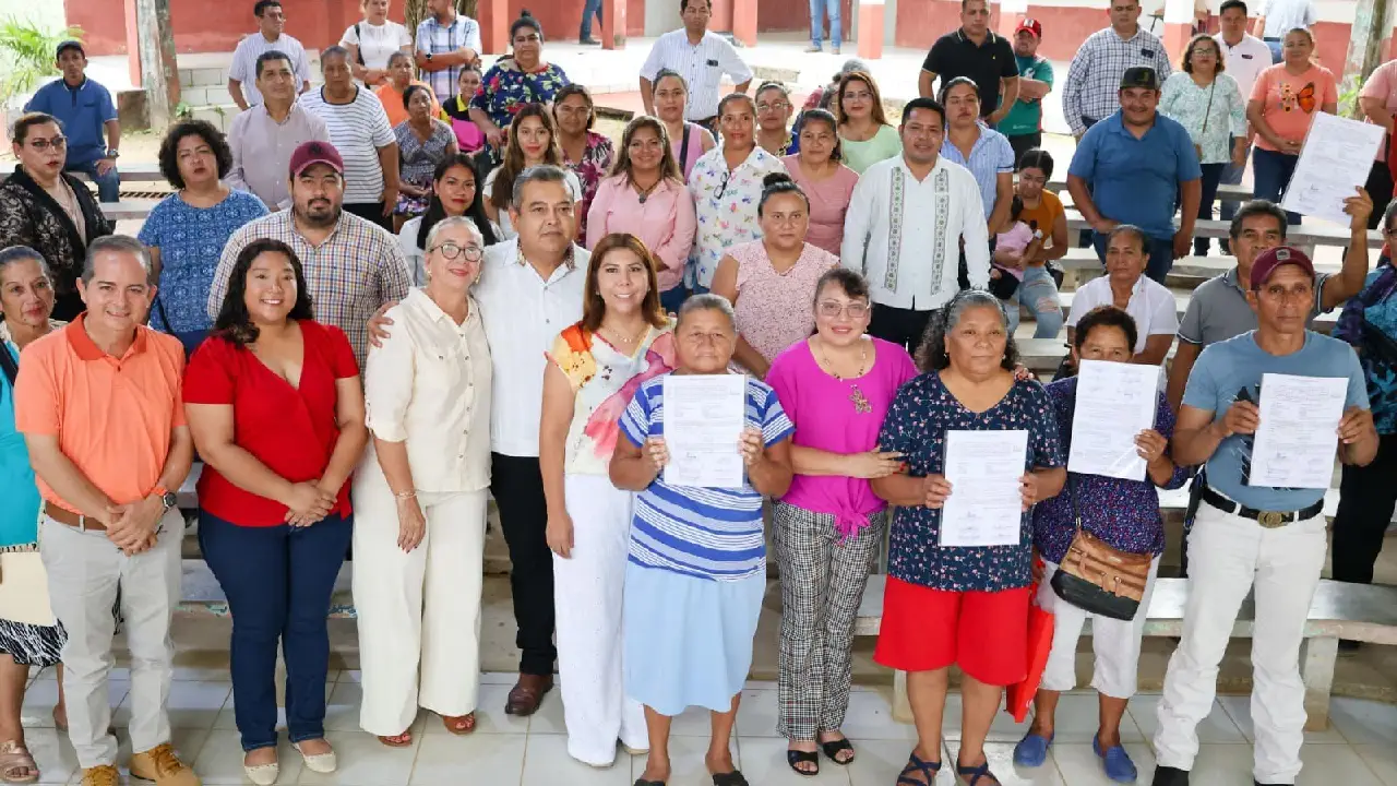Se rebasa meta de títulos de propiedad Impactante logro del año en Tabasco