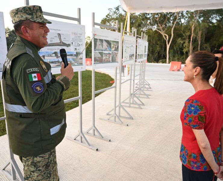 Sheinbaum anuncia fortalecimiento del Tren Maya para transporte de carga; presentan avances estratégicos en Yucatán