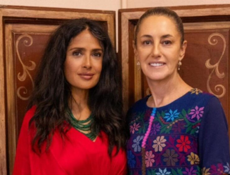 Sheinbaum y Salma Hayek: un encuentro que refuerza la proyección cultural de México