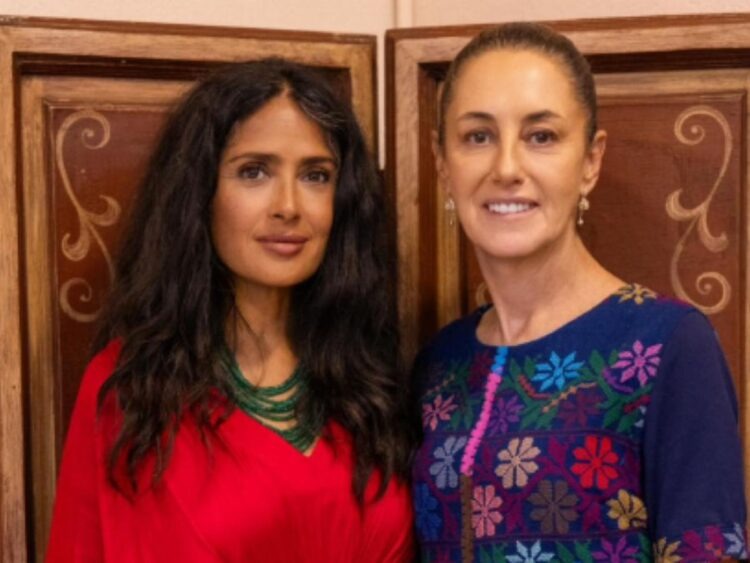 Sheinbaum y Salma Hayek: un encuentro que refuerza la proyección cultural de México