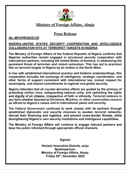 Autorización presidencial y coordinación diplomática