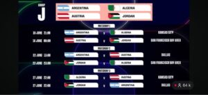 Argentina y Argelia protagonizan el inicio del Grupo J.