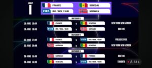 Francia y Senegal inauguran la acción en el Grupo I.