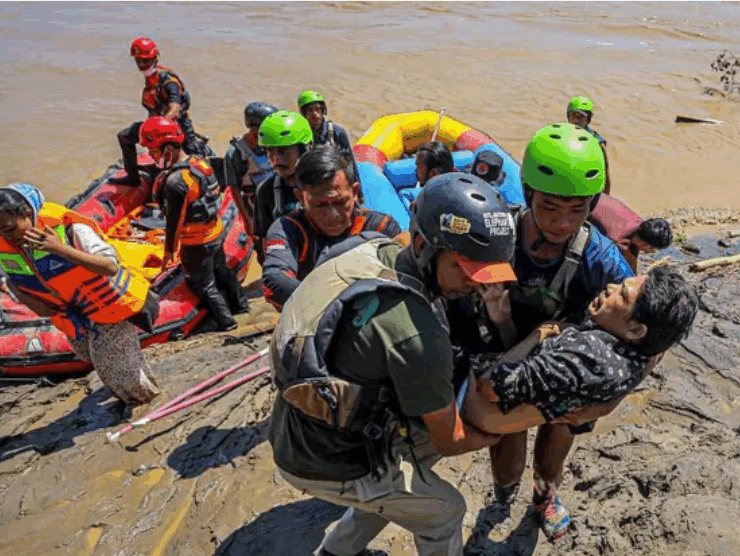 El número de fallecidos en Indonesia aumenta a causa de las lluvias e inundaciones