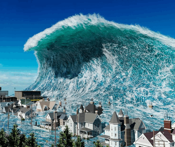 Se observa un Tsunami desde el espacio y arroja una gran cantidad de datos