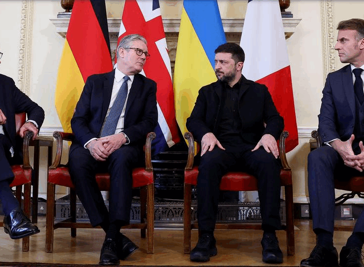 Potencias europeas respaldan a Zelensky en su guerra contra Rusia