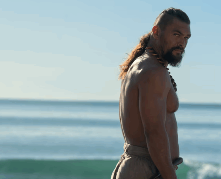 La sorprendente transformación física de Jason Momoa para su próxima serie
