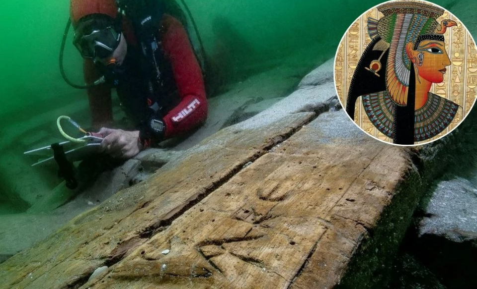 Hallan un barco de 2000 años que se cree fue usado por Cleopatra