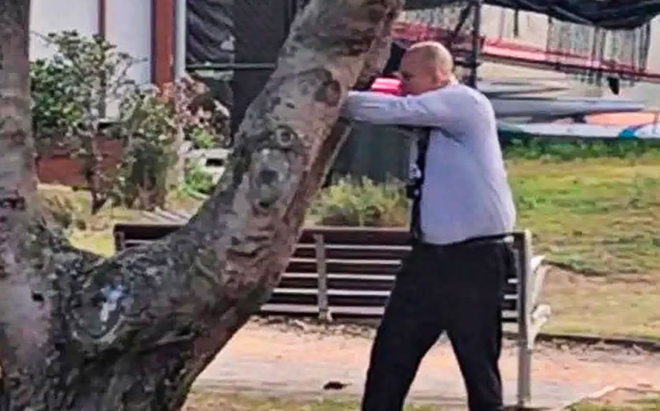 Elogian al agente que detuvo a un atacante de Australia, el detective superior Cesar Barraza