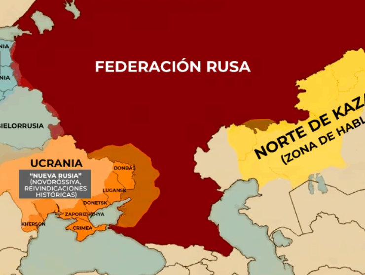 Así debería verse Euro-Asia según Putin, el mapa redibujado de la región