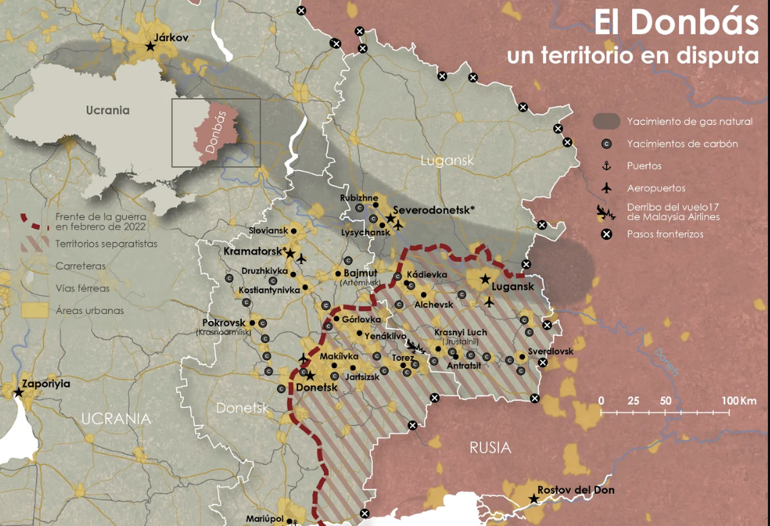 El Donbás, el punto más difícil
