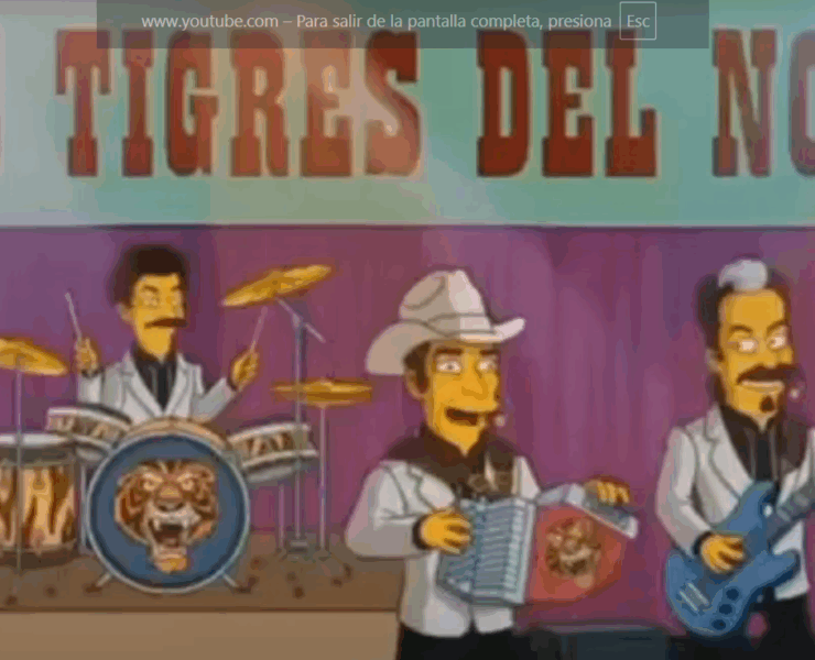Así fue la colaboración de "Los Tigres del Norte" con los Simpson