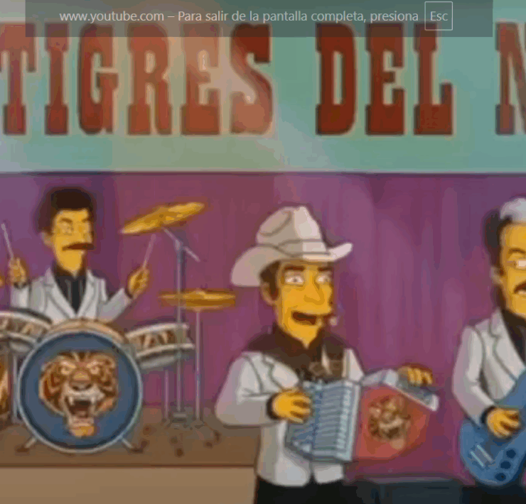 Así fue la colaboración de "Los Tigres del Norte" con los Simpson
