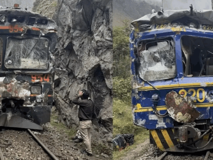 Un terrible choque de trenes en Perú deja varios heridos