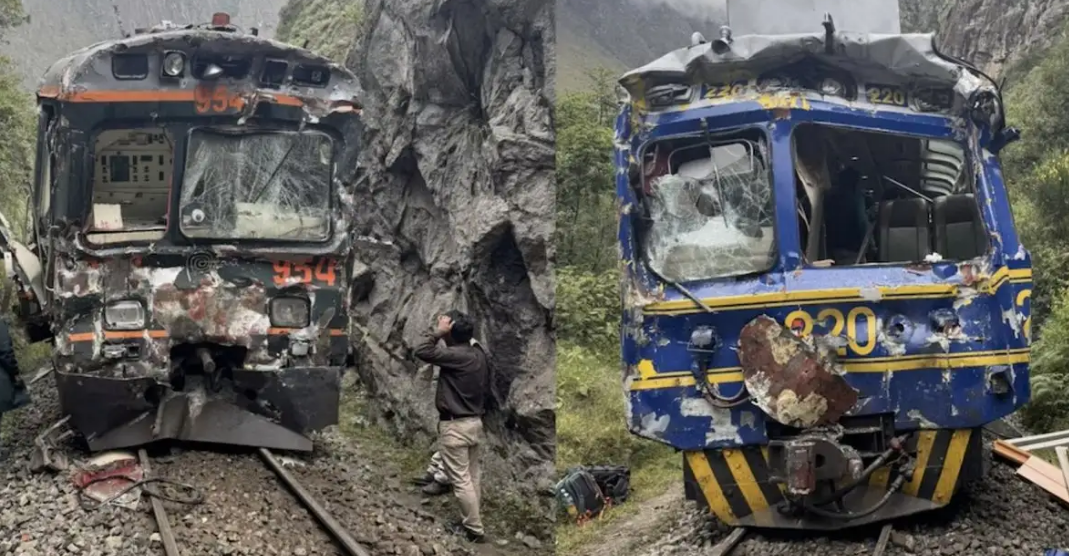 Un terrible choque de trenes en Perú deja varios heridos