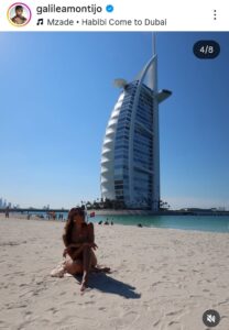 Galilea Montijo posa frente a las playas de Dubái y cautiva a sus seguidores con una imagen llena de estilo, seguridad y glamour internacional.