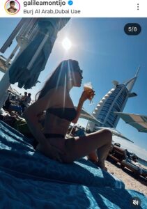 Galilea Montijo disfruta de un momento de relax y glamour en Dubái, presumiendo su espectacular figura y el lujo que rodea estas inolvidables vacaciones.
